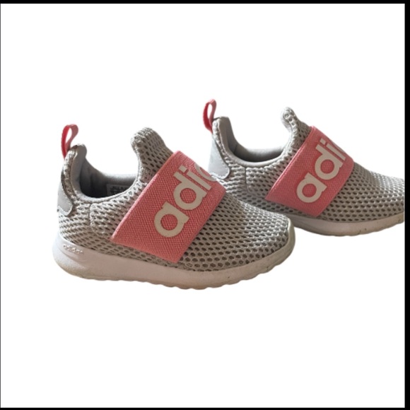 Adidas Girls Sneakers - Light Gray and Pink - Picture 10 of 10